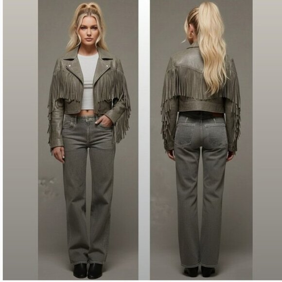 American Eagle Outfitters Denim - AEO Grey Stovepipe Jeans